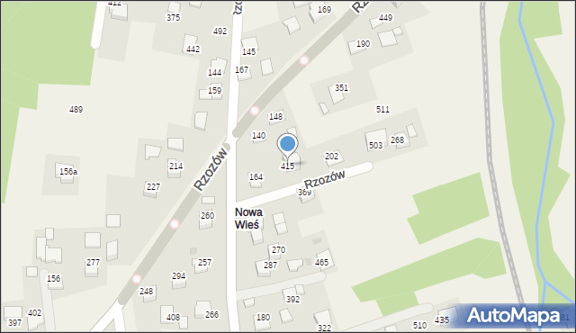 Rzozów, Rzozów, 415, mapa Rzozów