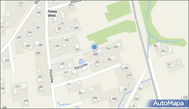 Rzozów, Rzozów, 448, mapa Rzozów