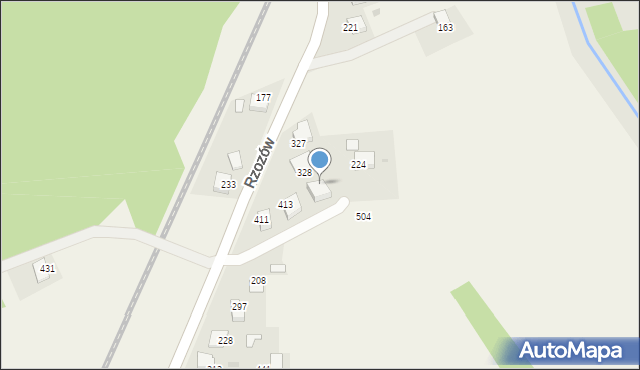 Rzozów, Rzozów, 458, mapa Rzozów