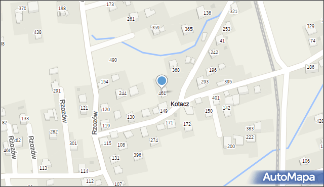 Rzozów, Rzozów, 461, mapa Rzozów