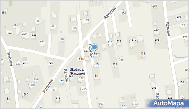 Rzozów, Rzozów, 469, mapa Rzozów