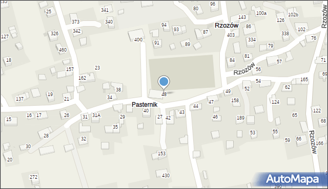 Rzozów, Rzozów, 48, mapa Rzozów