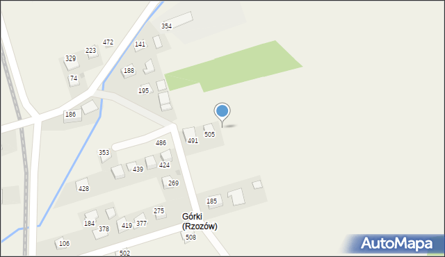 Rzozów, Rzozów, 506, mapa Rzozów