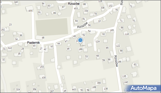 Rzozów, Rzozów, 51, mapa Rzozów