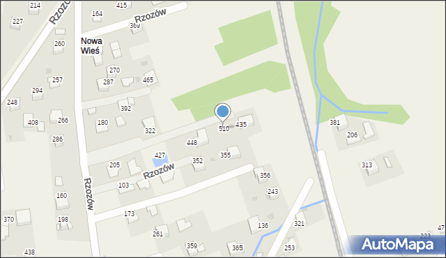 Rzozów, Rzozów, 510, mapa Rzozów