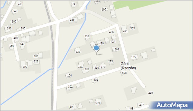 Rzozów, Rzozów, 515, mapa Rzozów