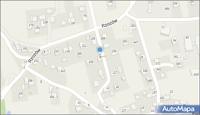 Rzozów, Rzozów, 6, mapa Rzozów