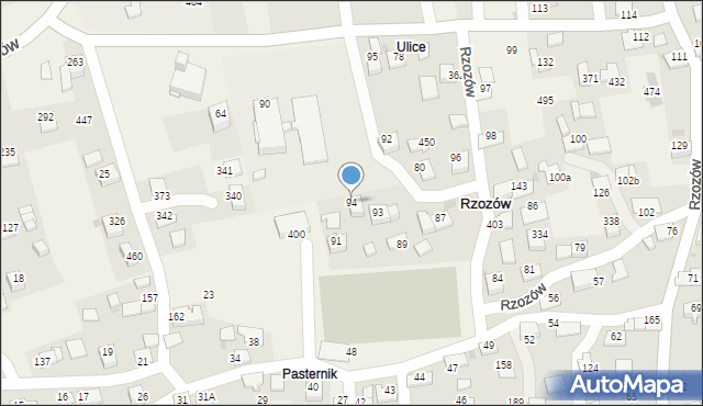 Rzozów, Rzozów, 94, mapa Rzozów