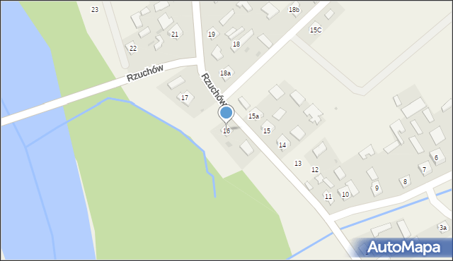 Rzuchów, Rzuchów, 16, mapa Rzuchów