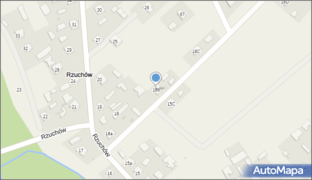 Rzuchów, Rzuchów, 18b, mapa Rzuchów