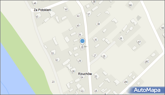 Rzuchów, Rzuchów, 31, mapa Rzuchów