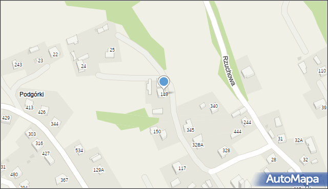 Rzuchowa, Rzuchowa, 149, mapa Rzuchowa