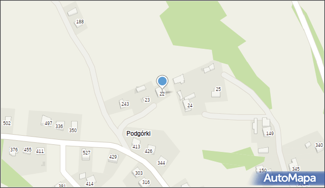 Rzuchowa, Rzuchowa, 22, mapa Rzuchowa