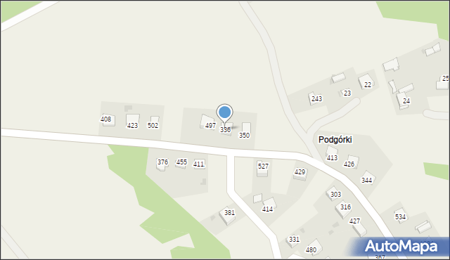 Rzuchowa, Rzuchowa, 336, mapa Rzuchowa