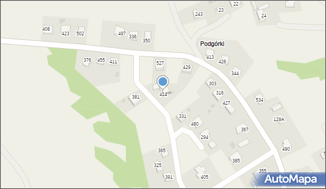 Rzuchowa, Rzuchowa, 414, mapa Rzuchowa