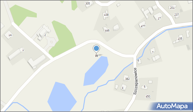 Rzuchowa, Rzuchowa, 98, mapa Rzuchowa