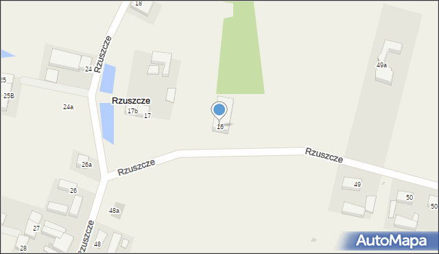 Rzuszcze, Rzuszcze, 16, mapa Rzuszcze