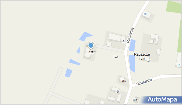 Rzuszcze, Rzuszcze, 25B, mapa Rzuszcze
