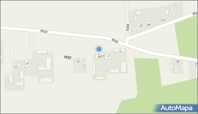 Rzy, Rzy, 16, mapa Rzy