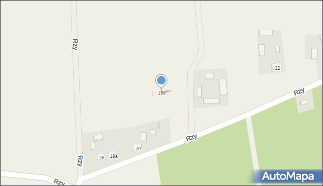 Rzy, Rzy, 19d, mapa Rzy
