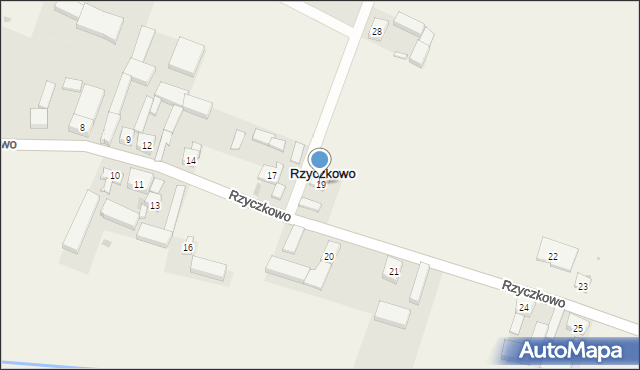 Rzyczkowo, Rzyczkowo, 19, mapa Rzyczkowo