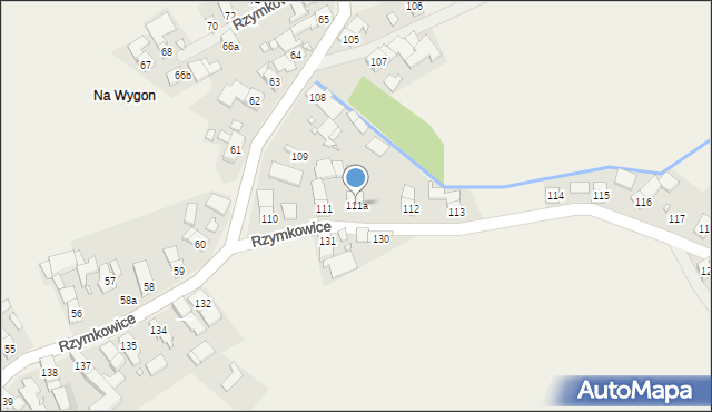 Rzymkowice, Rzymkowice, 111a, mapa Rzymkowice