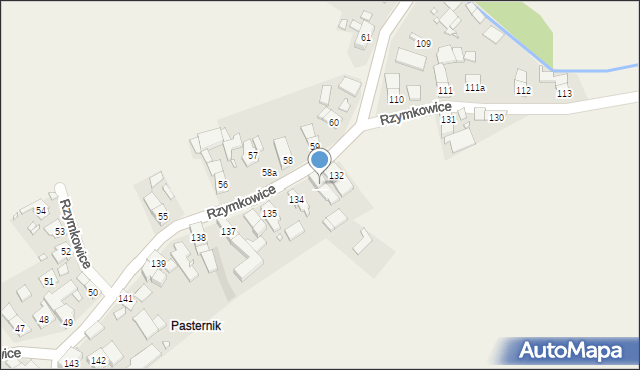 Rzymkowice, Rzymkowice, 133, mapa Rzymkowice