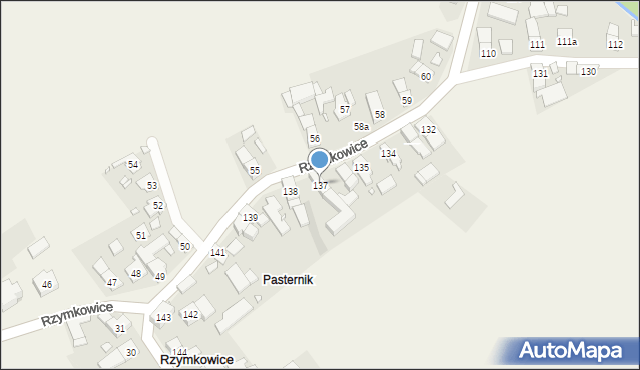 Rzymkowice, Rzymkowice, 137, mapa Rzymkowice