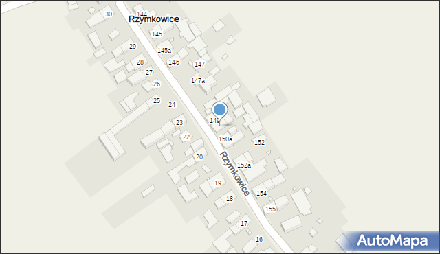 Rzymkowice, Rzymkowice, 150, mapa Rzymkowice