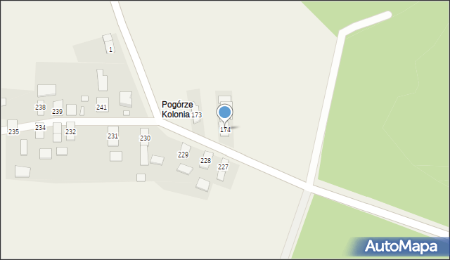 Rzymkowice, Rzymkowice, 174, mapa Rzymkowice