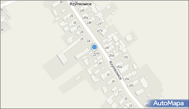Rzymkowice, Rzymkowice, 22, mapa Rzymkowice