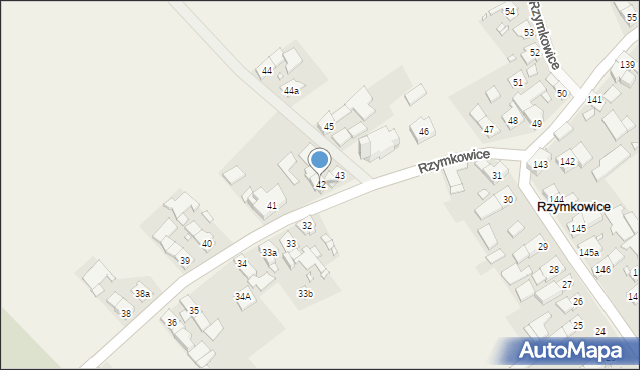 Rzymkowice, Rzymkowice, 42, mapa Rzymkowice