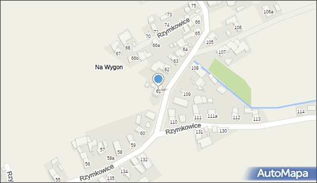 Rzymkowice, Rzymkowice, 61, mapa Rzymkowice