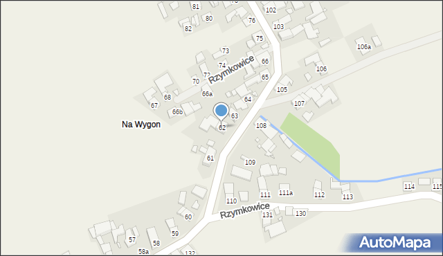 Rzymkowice, Rzymkowice, 62, mapa Rzymkowice