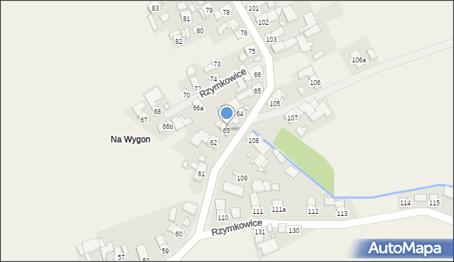 Rzymkowice, Rzymkowice, 63, mapa Rzymkowice