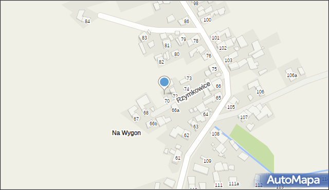 Rzymkowice, Rzymkowice, 71, mapa Rzymkowice