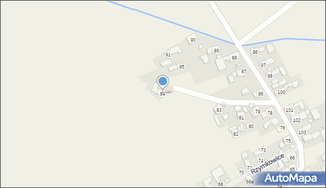 Rzymkowice, Rzymkowice, 84, mapa Rzymkowice