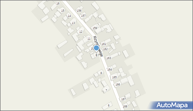 Rzymkowice, Rzymkowice, 9, mapa Rzymkowice