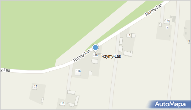 Rzymy-Las, Rzymy-Las, 11a, mapa Rzymy-Las