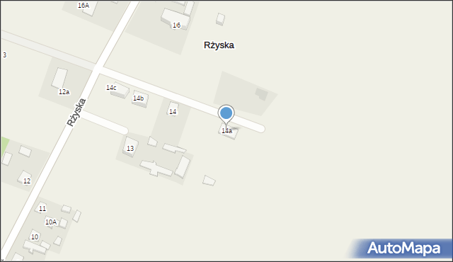 Rżyska, Rżyska, 14a, mapa Rżyska