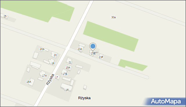Rżyska, Rżyska, 23E, mapa Rżyska