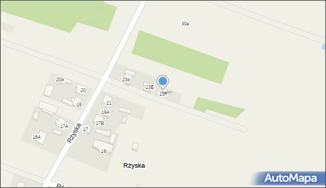 Rżyska, Rżyska, 23F, mapa Rżyska