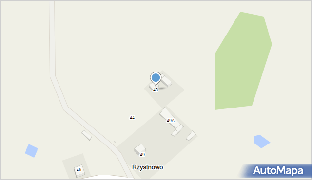 Rzystnowo, Rzystnowo, 43, mapa Rzystnowo