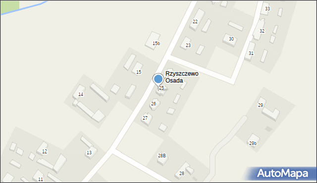 Rzyszczewo, Rzyszczewo, 25a, mapa Rzyszczewo