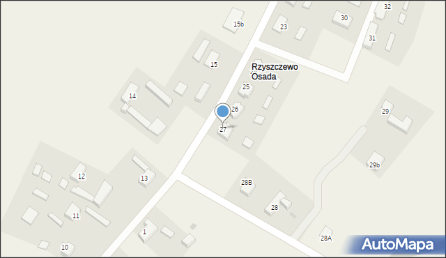 Rzyszczewo, Rzyszczewo, 27, mapa Rzyszczewo