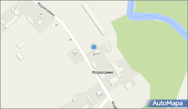 Rzyszczewo, Rzyszczewo, 13, mapa Rzyszczewo