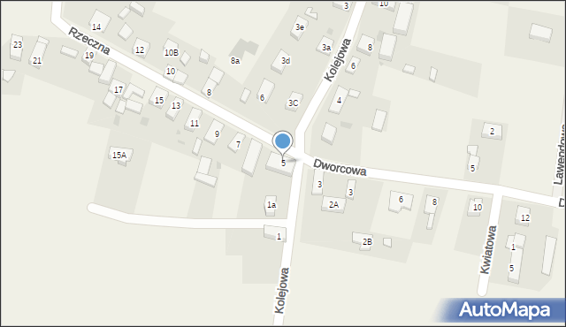 Sadowice, Rzeczna, 5, mapa Sadowice