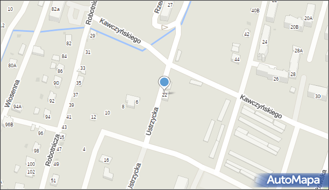 Sanok, Rzemieślnicza, 22, mapa Sanok