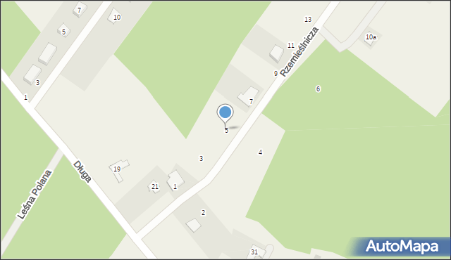 Sąsieczno, Rzemieślnicza, 5, mapa Sąsieczno