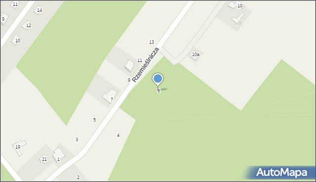 Sąsieczno, Rzemieślnicza, 6, mapa Sąsieczno